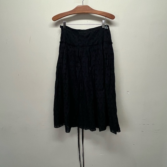 NWT A line embroidered  cotton skirt - Picture 6 of 10
